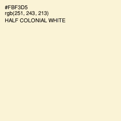 #FBF3D5 - Half Colonial White Color Image